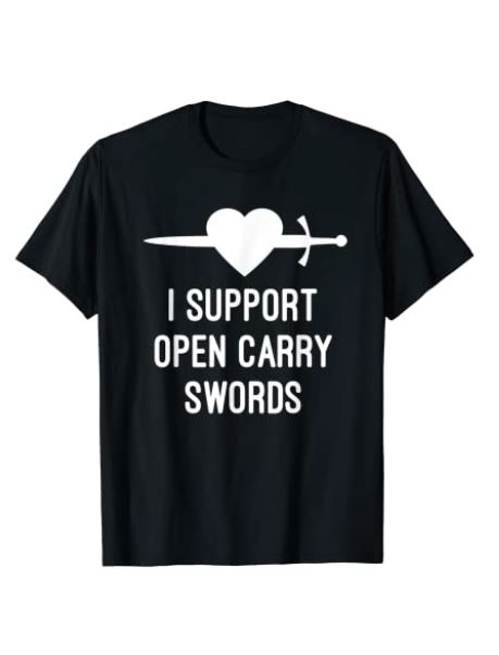 open carry swords t shirt