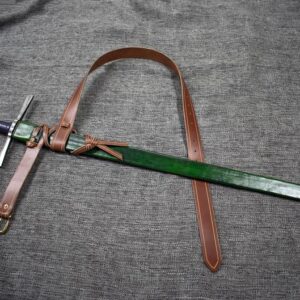 GrommetsLeathercraft custom leather scabbard hema