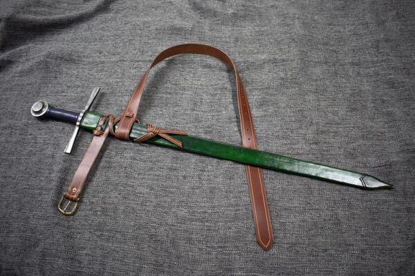 GrommetsLeathercraft custom leather scabbard hema