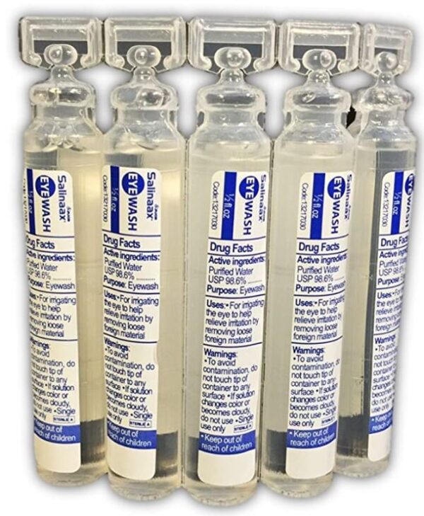 eyewash saline solutions