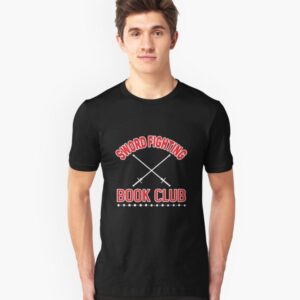 sword fighting book club t shirt