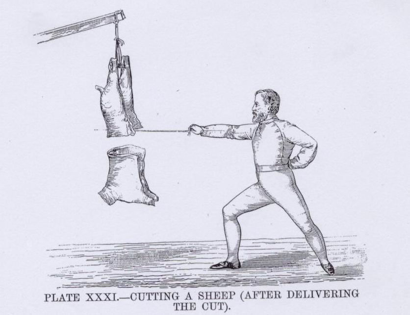 test-cutting-sword-swordsmanship-hema-sheep-plate